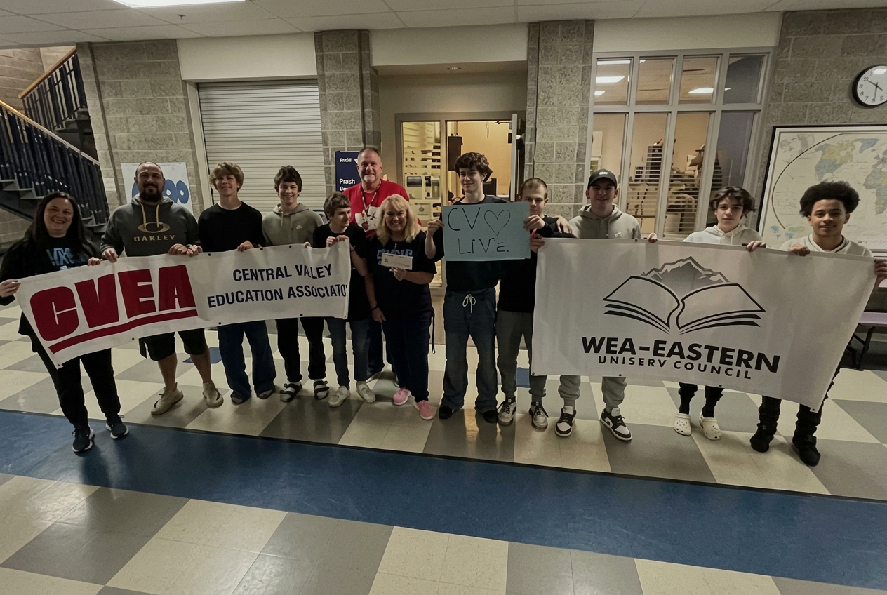 Central Valley HS Unified Sports team with COP Grant
